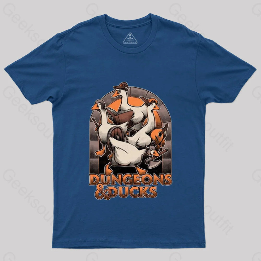 Dungeons & Ducks Nerd T-Shirt Navy / S