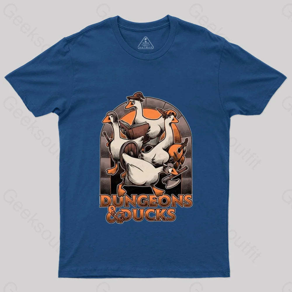 Dungeons & Ducks Nerd T-Shirt Navy / S