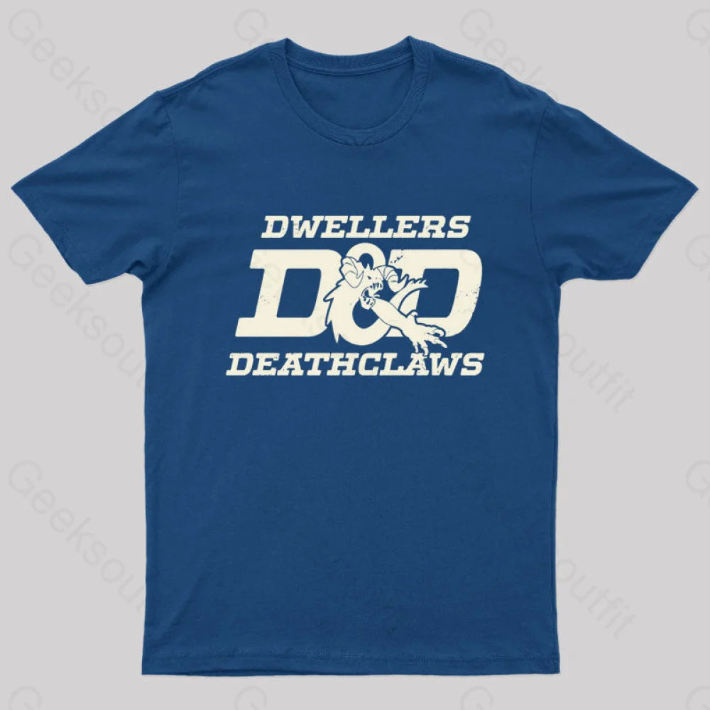 Dwellers And Deathclaws Nerd T-Shirt