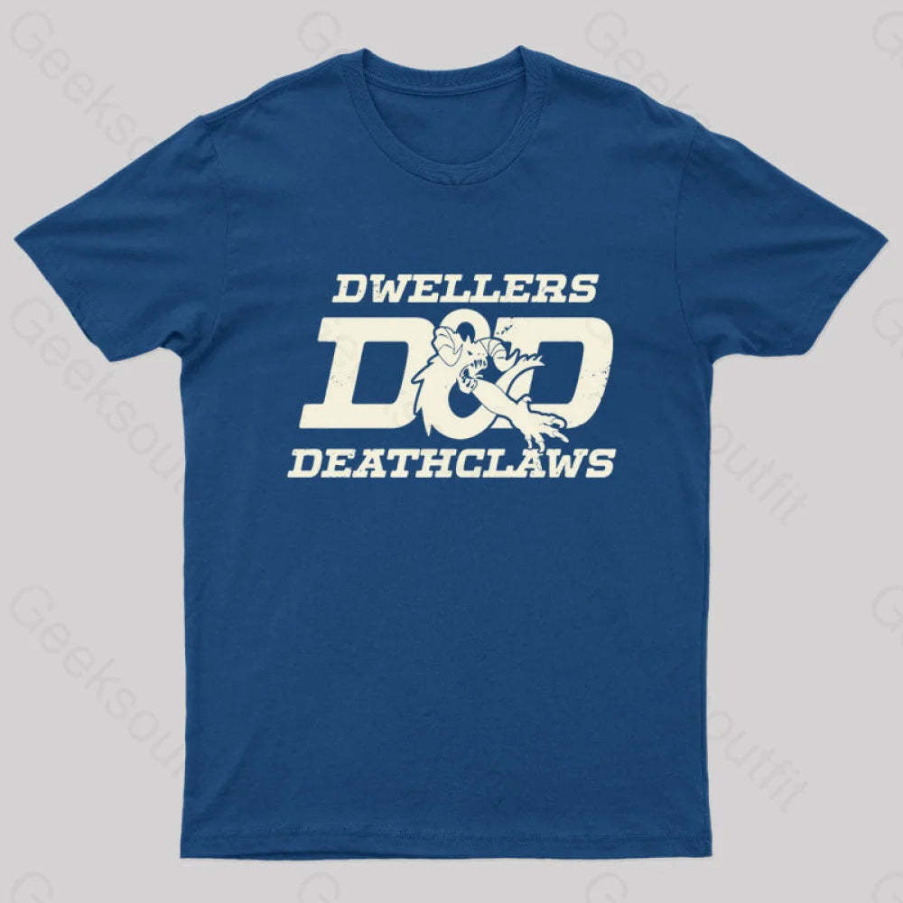 Dwellers And Deathclaws Nerd T-Shirt