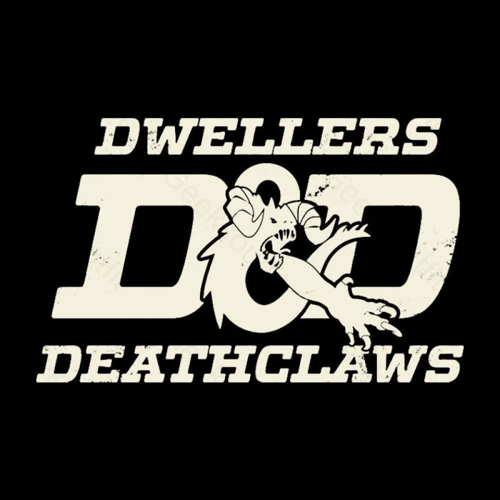Dwellers And Deathclaws Nerd T-Shirt