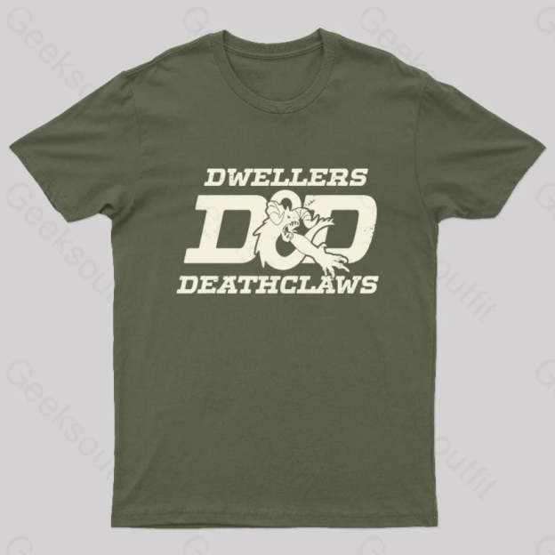 Dwellers And Deathclaws Nerd T-Shirt