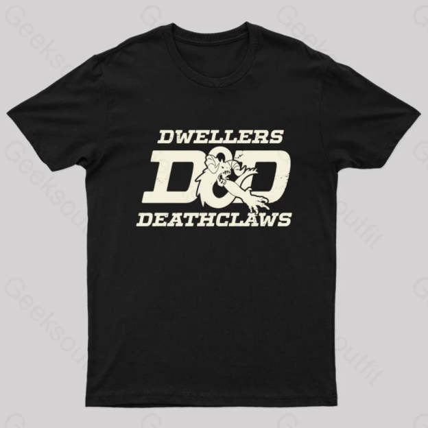 Dwellers And Deathclaws Nerd T-Shirt