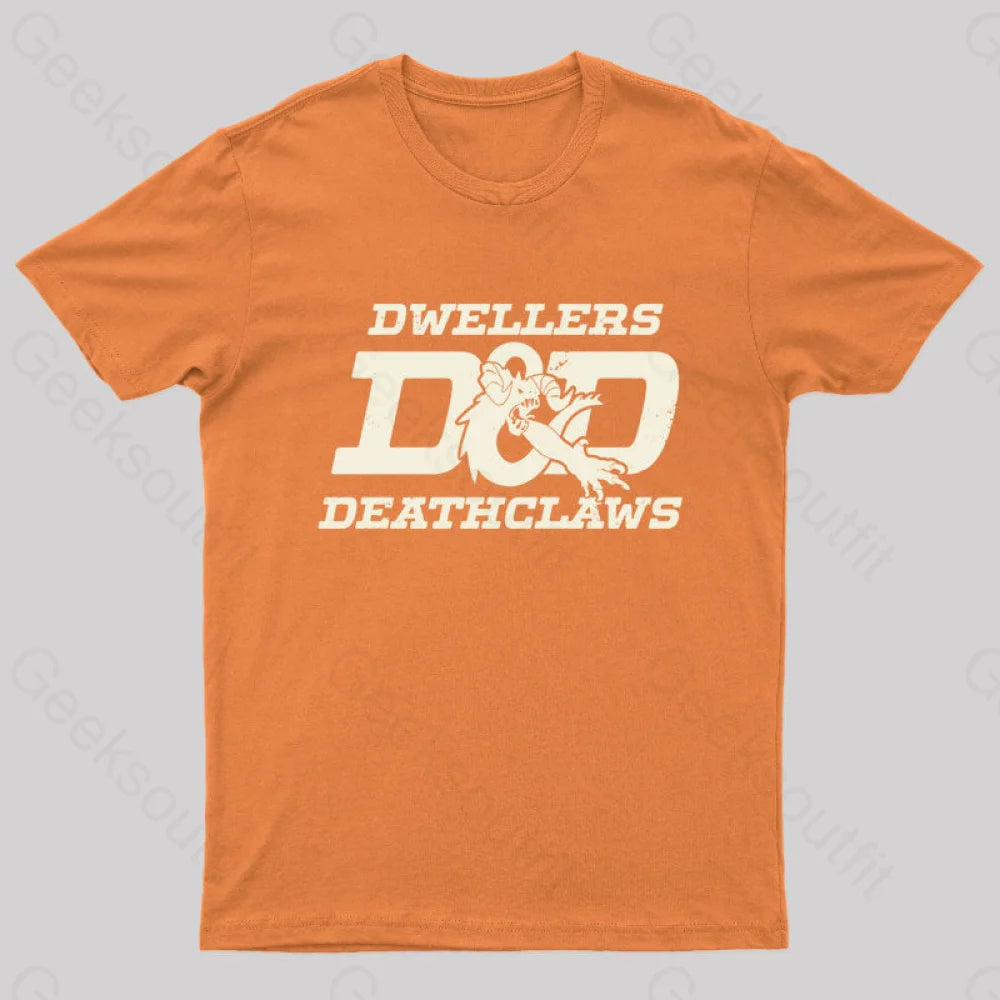 Dwellers And Deathclaws Nerd T-Shirt