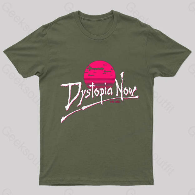 Dystopia Now Nerd T-Shirt Army Green / S