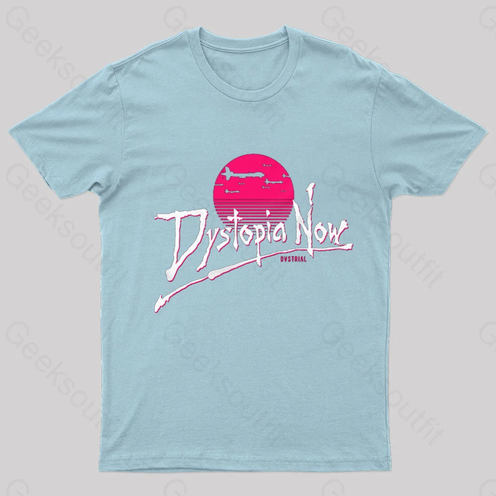 Dystopia Now Nerd T-Shirt Light Blue / S