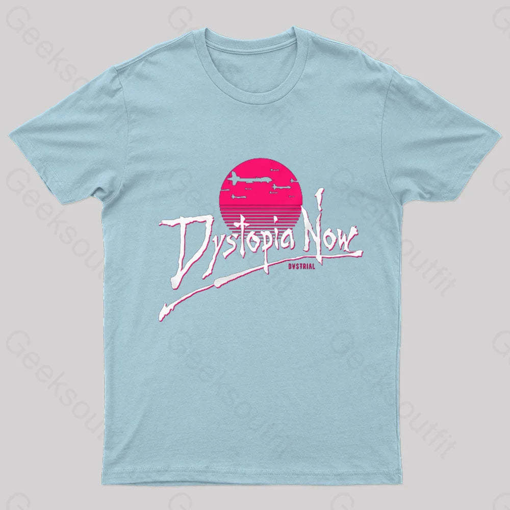 Dystopia Now Nerd T-Shirt Light Blue / S