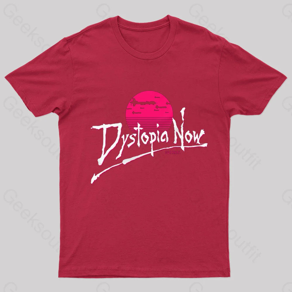 Dystopia Now Nerd T-Shirt Red / S
