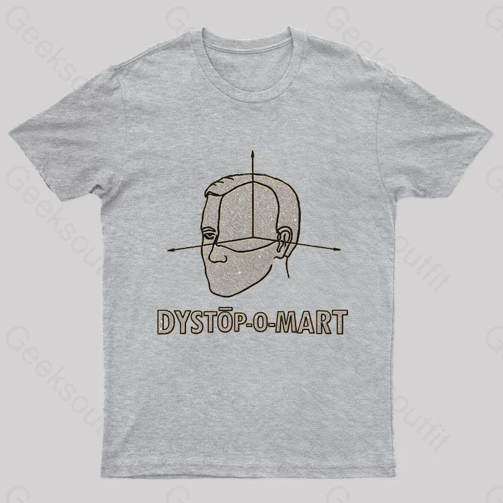 Dystopomart Geek T-Shirt Grey / S