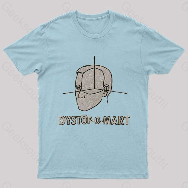 Dystopomart Geek T-Shirt Light Blue / S