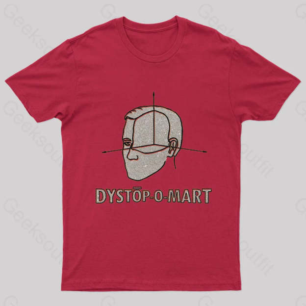 Dystopomart Geek T-Shirt Red / S