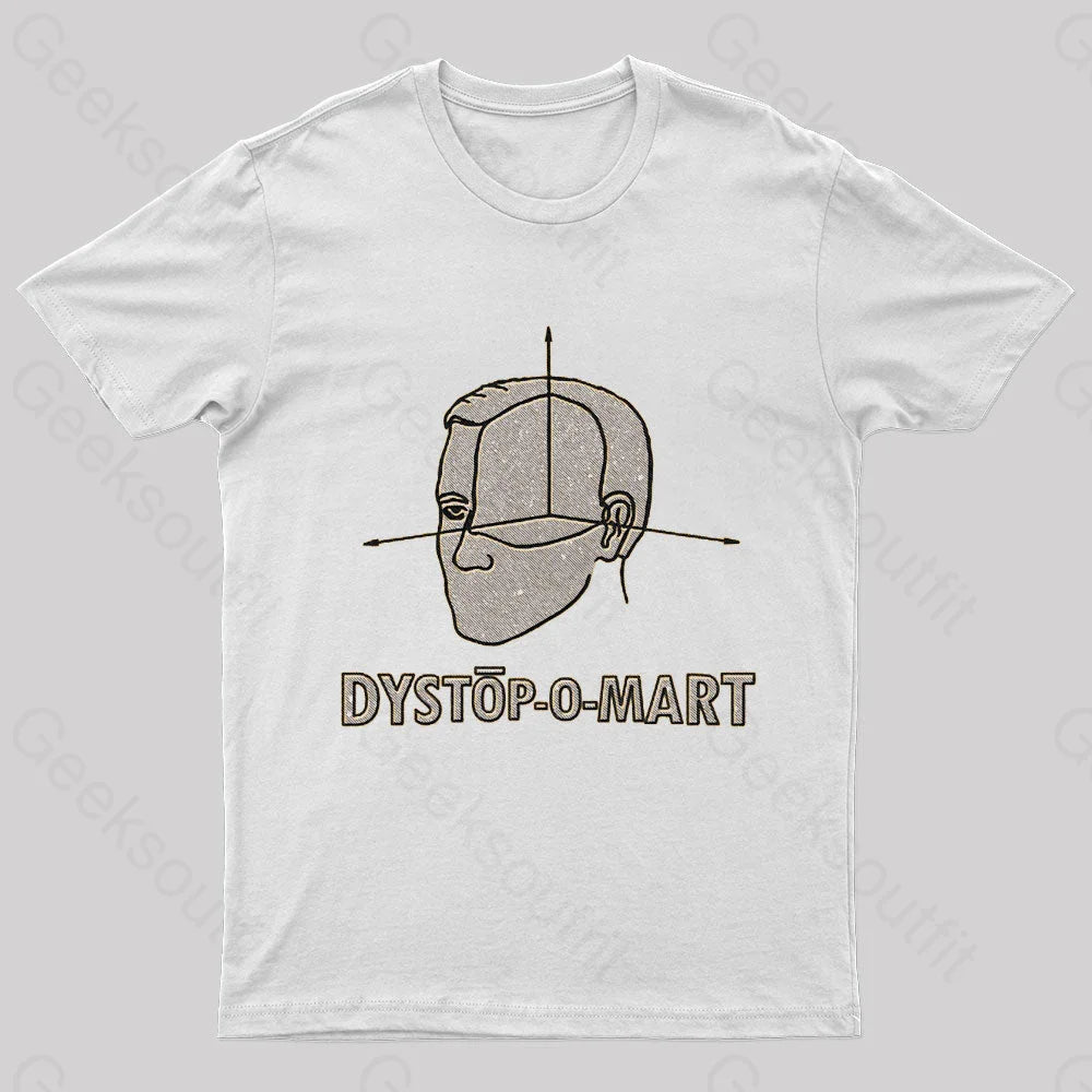 Dystopomart Geek T-Shirt White / S