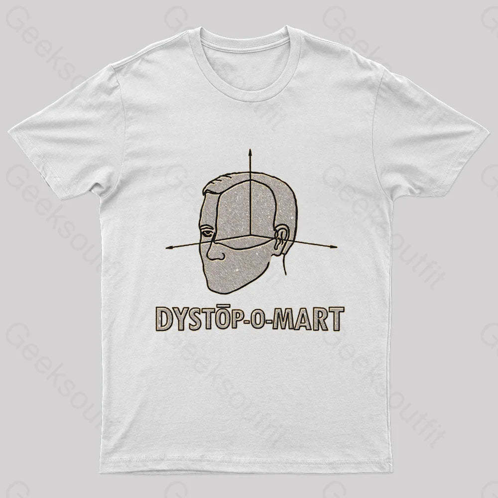 Dystopomart Geek T-Shirt White / S