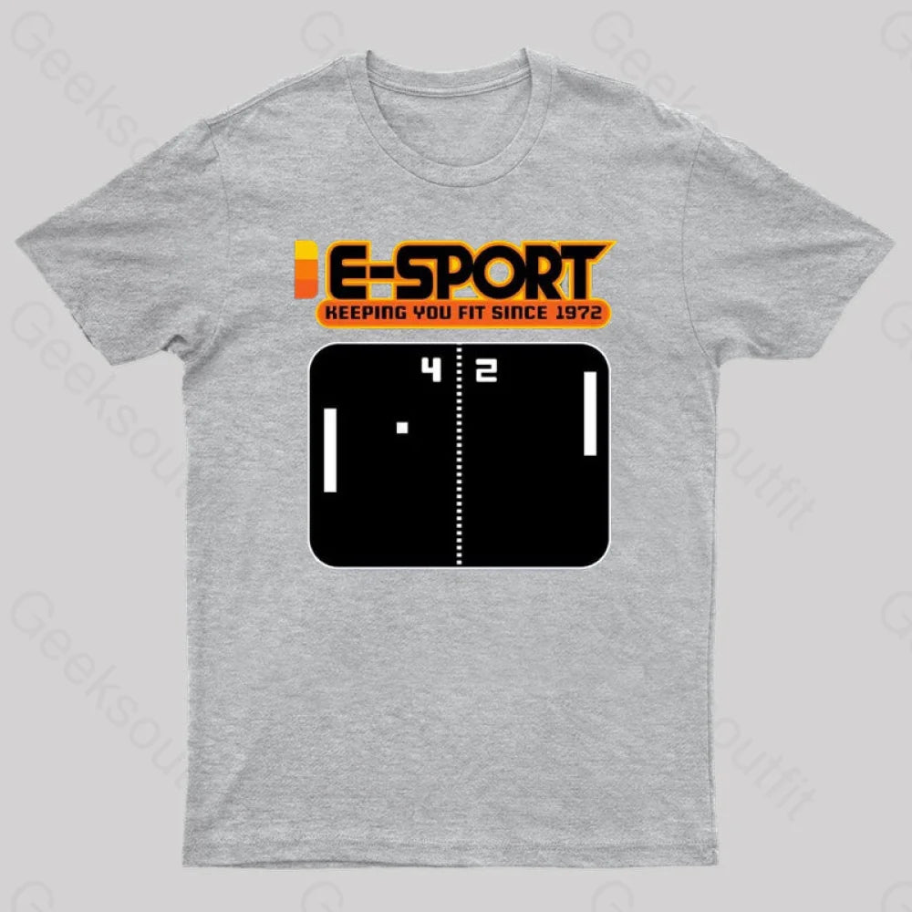 E-Sport Vintage Nerd T-Shirt Grey / S