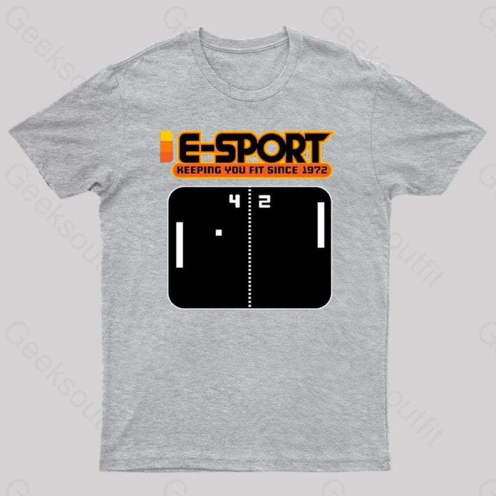 E-Sport Vintage Nerd T-Shirt Grey / S