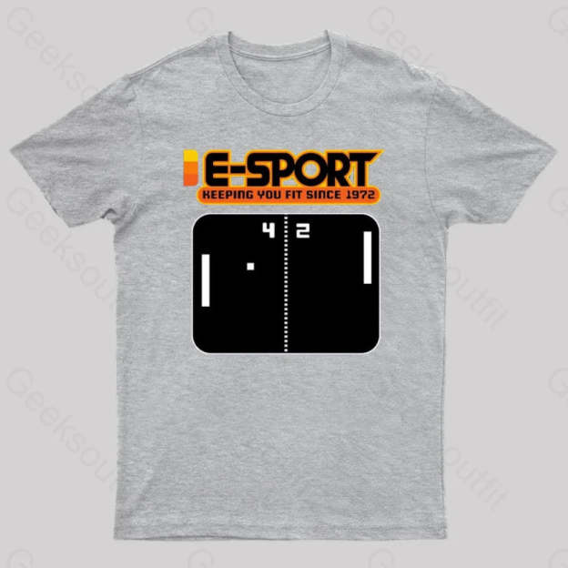 E-Sport Vintage Nerd T-Shirt Grey / S