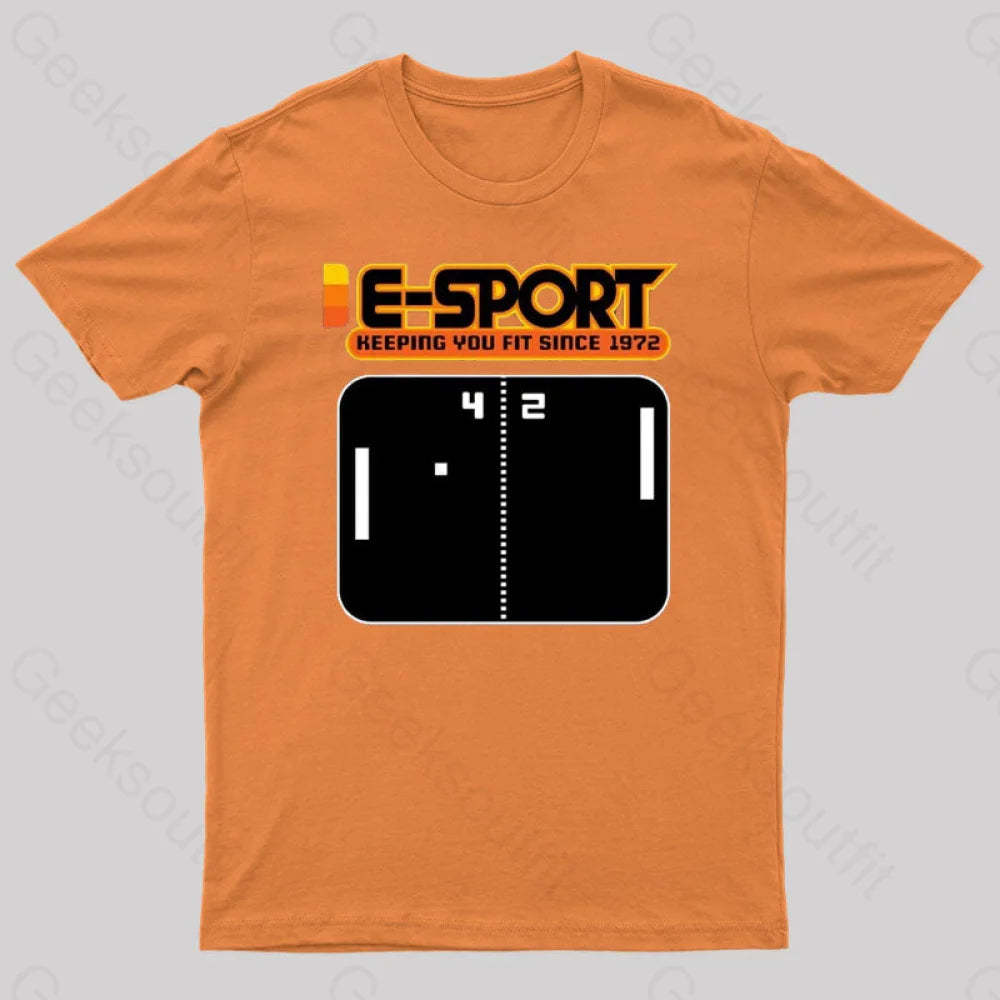 E-Sport Vintage Nerd T-Shirt Orange / S