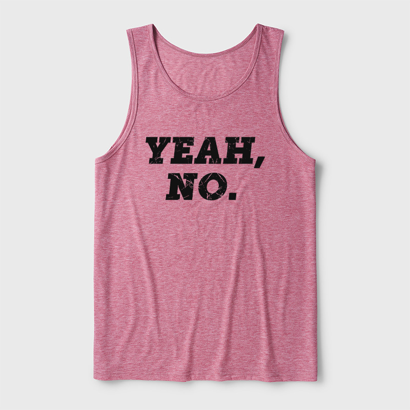 Yeah No Ultra Soft Heather Tank