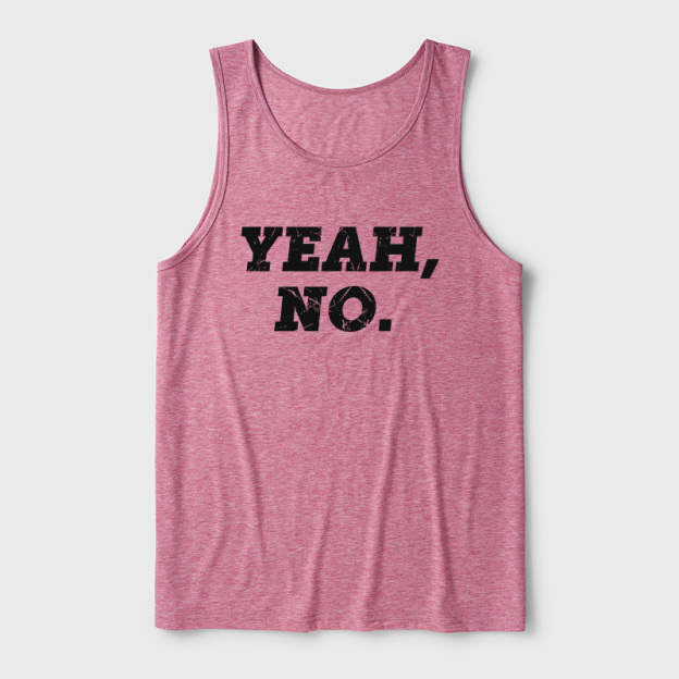 Yeah No Ultra Soft Heather Tank