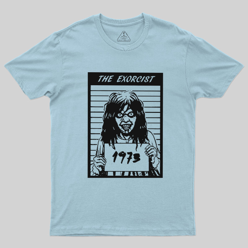 70s Cult Horror Mugshot Line Art Geek T-Shirt