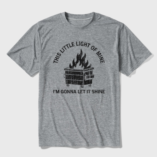 Dumpster Fire Ultra Soft Heather Tee