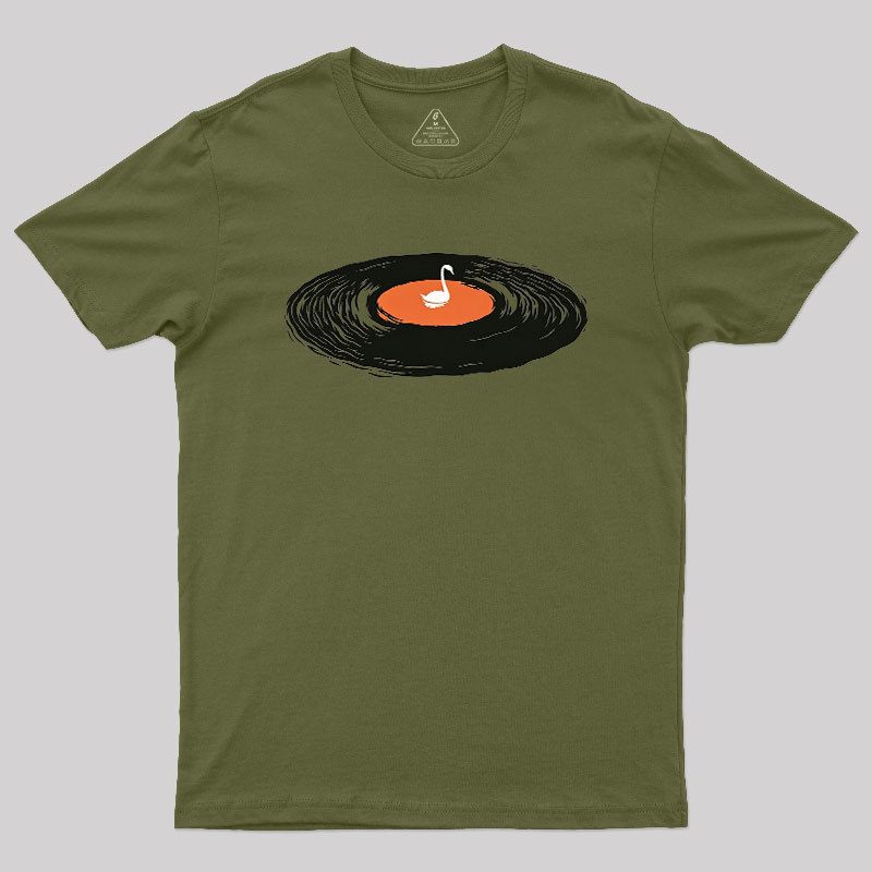 Swan Lake Vinyl Record Visual Geek T-Shirt