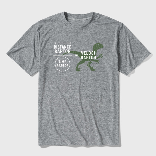 Equations Of Motion Science Velociraptor Ultra Soft Heather Tee