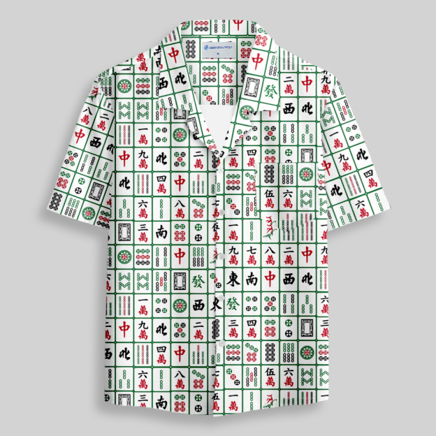 Mahjong Maverick Button Up Pocket Shirt
