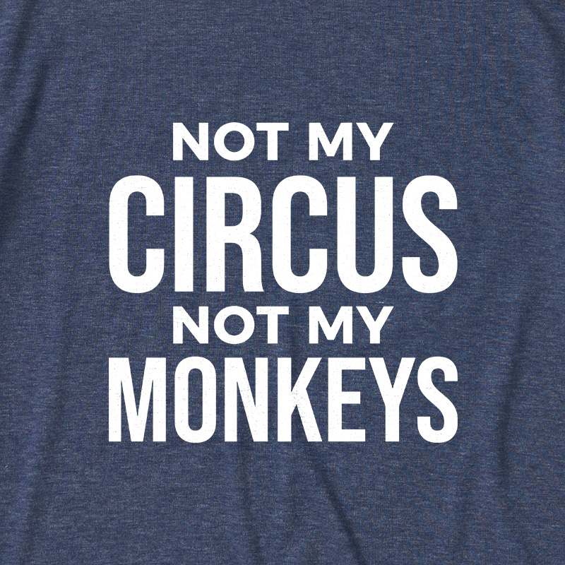 Not My Monkeys Ultra Soft Heather Tee