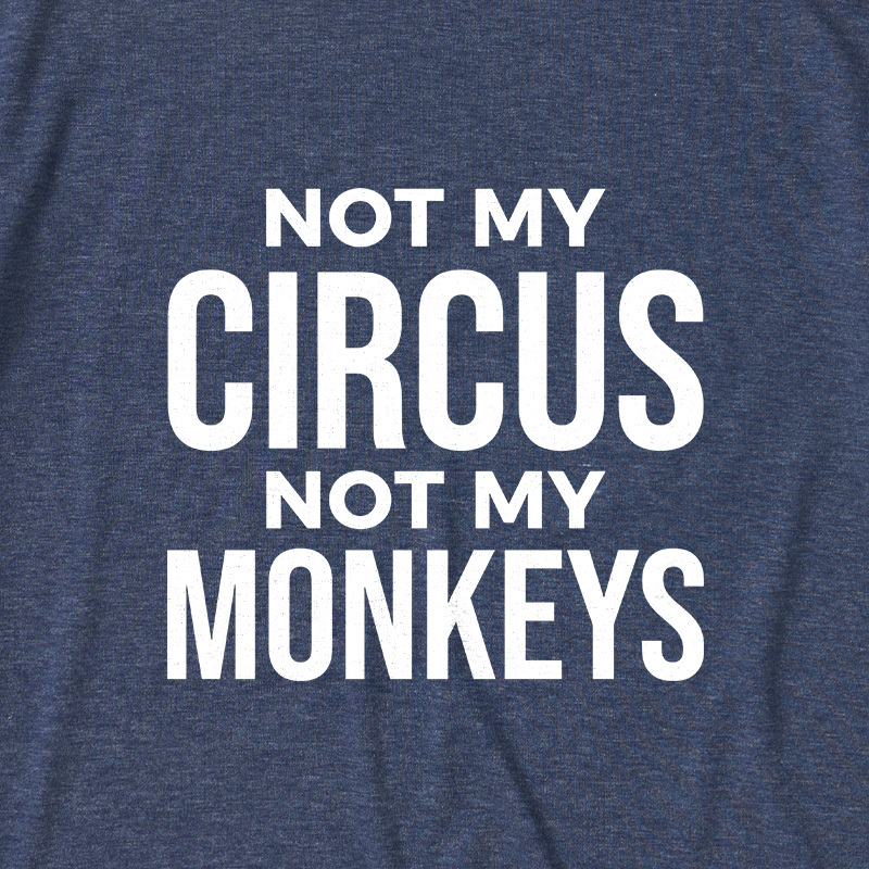 Not My Monkeys Ultra Soft Heather Tee