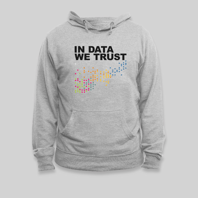 In Big Data We Trust Geek Hoodie
