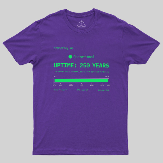 Nation System Uptime Dashboard Geek T-Shirt