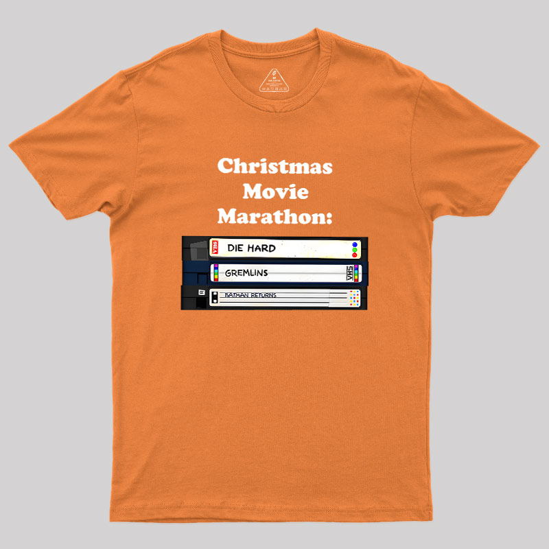 Christmas Movie Marathon Geek T-Shirt