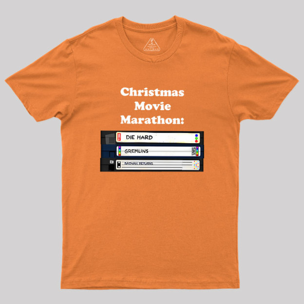 Christmas Movie Marathon Geek T-Shirt