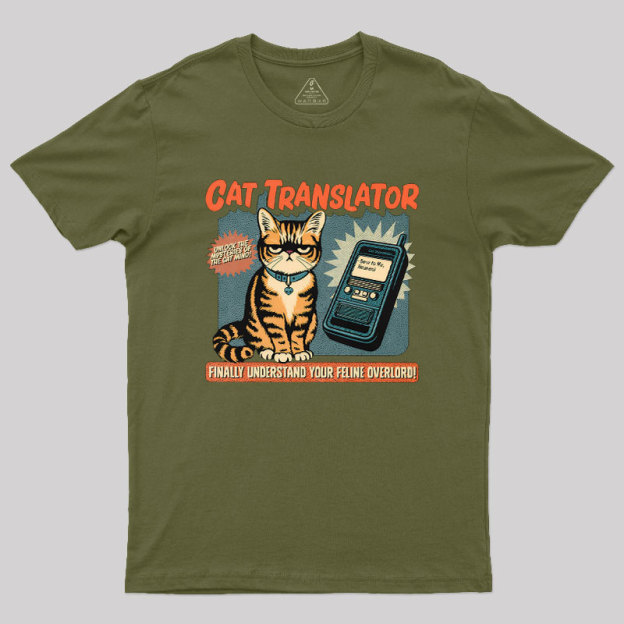 Cat Translator Geek T-Shirt