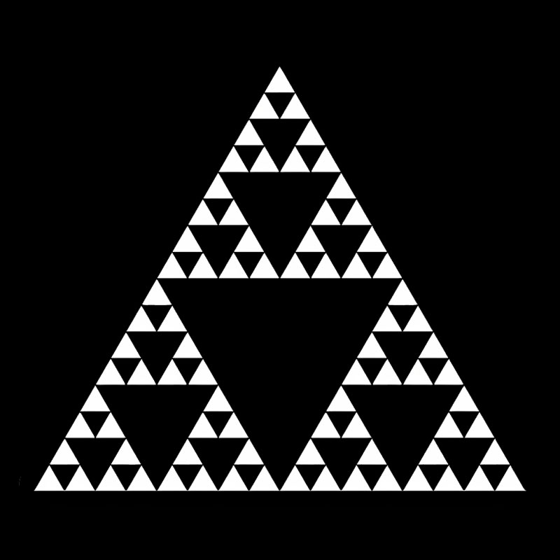 Sierpinski Triangle Fractal Geek T-Shirt