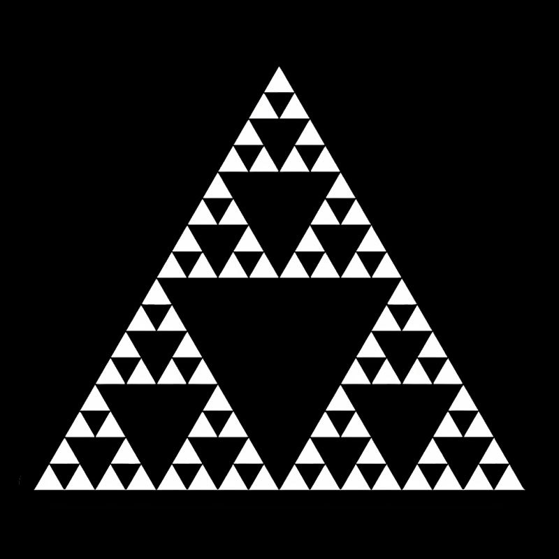 Sierpinski Triangle Fractal Geek T-Shirt