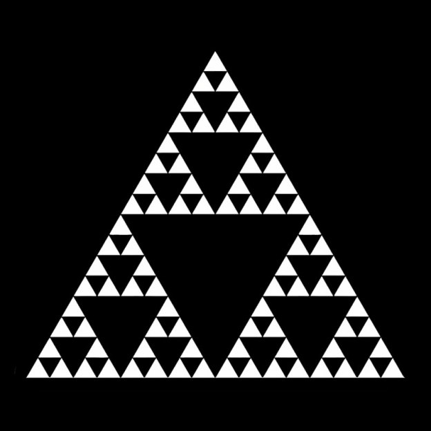 Sierpinski Triangle Fractal Geek T-Shirt