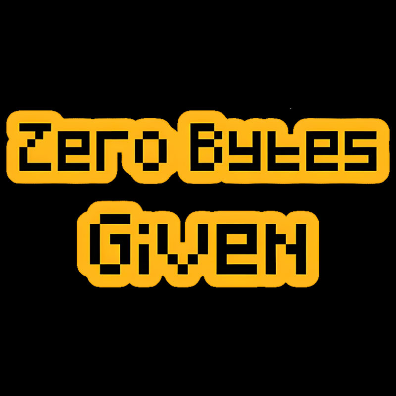 Zero Bytes Given Geek T-Shirt