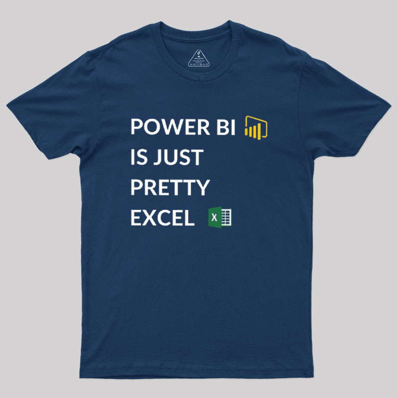 Excel VS Power BI Geek T-Shirt