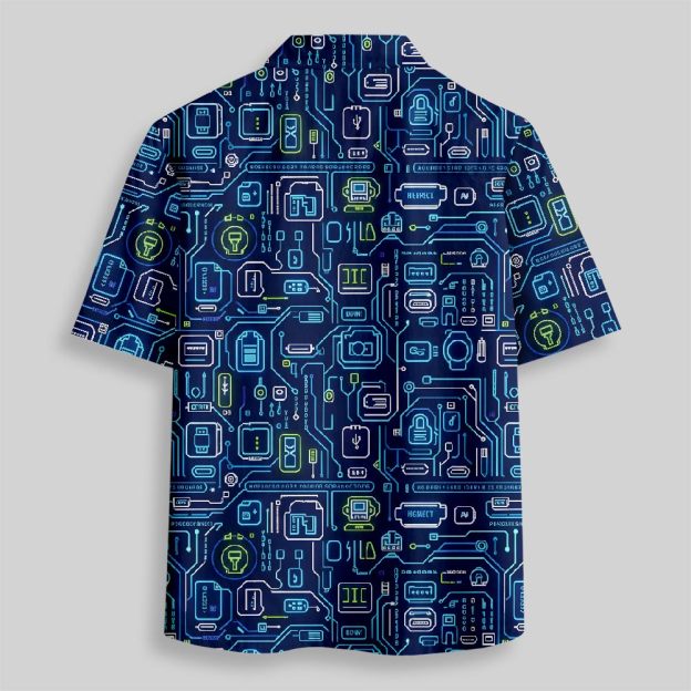 Future Circuitry Button Up Pocket Shirt