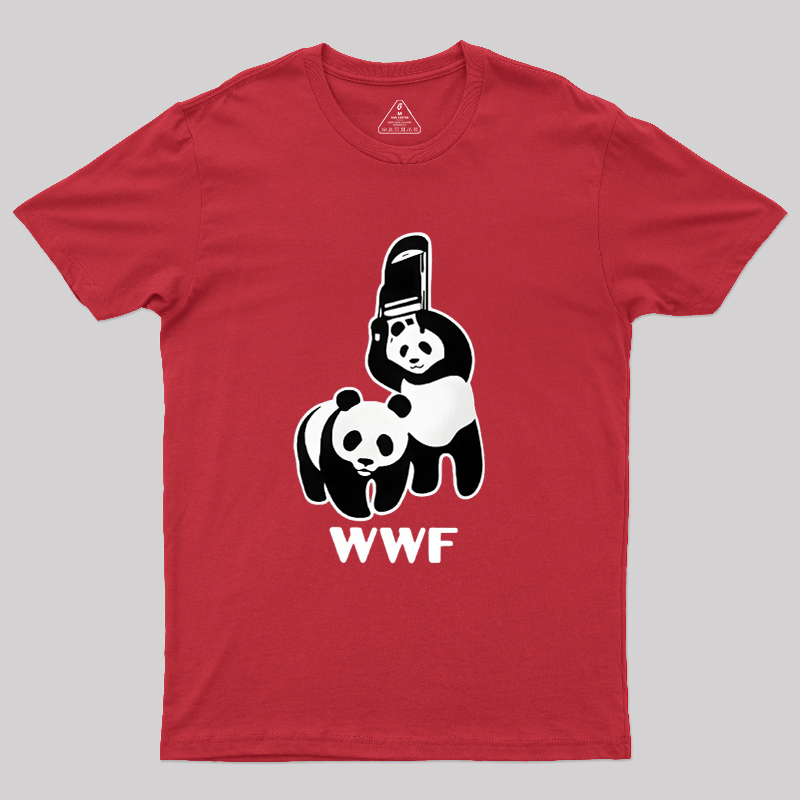 WWF Parody Pandas Geek T-Shirt
