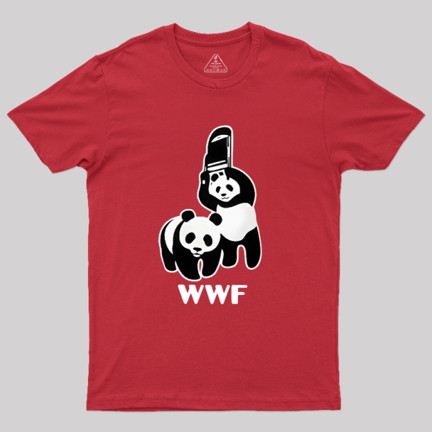 WWF Parody Pandas Geek T-Shirt