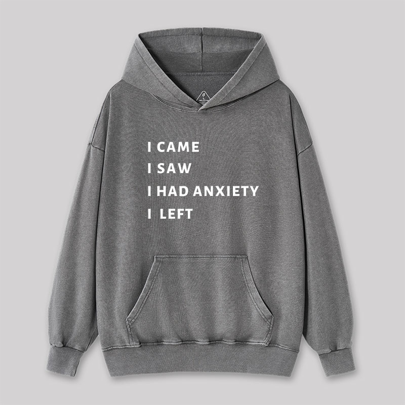 I Came I Saw Washed Hoodie