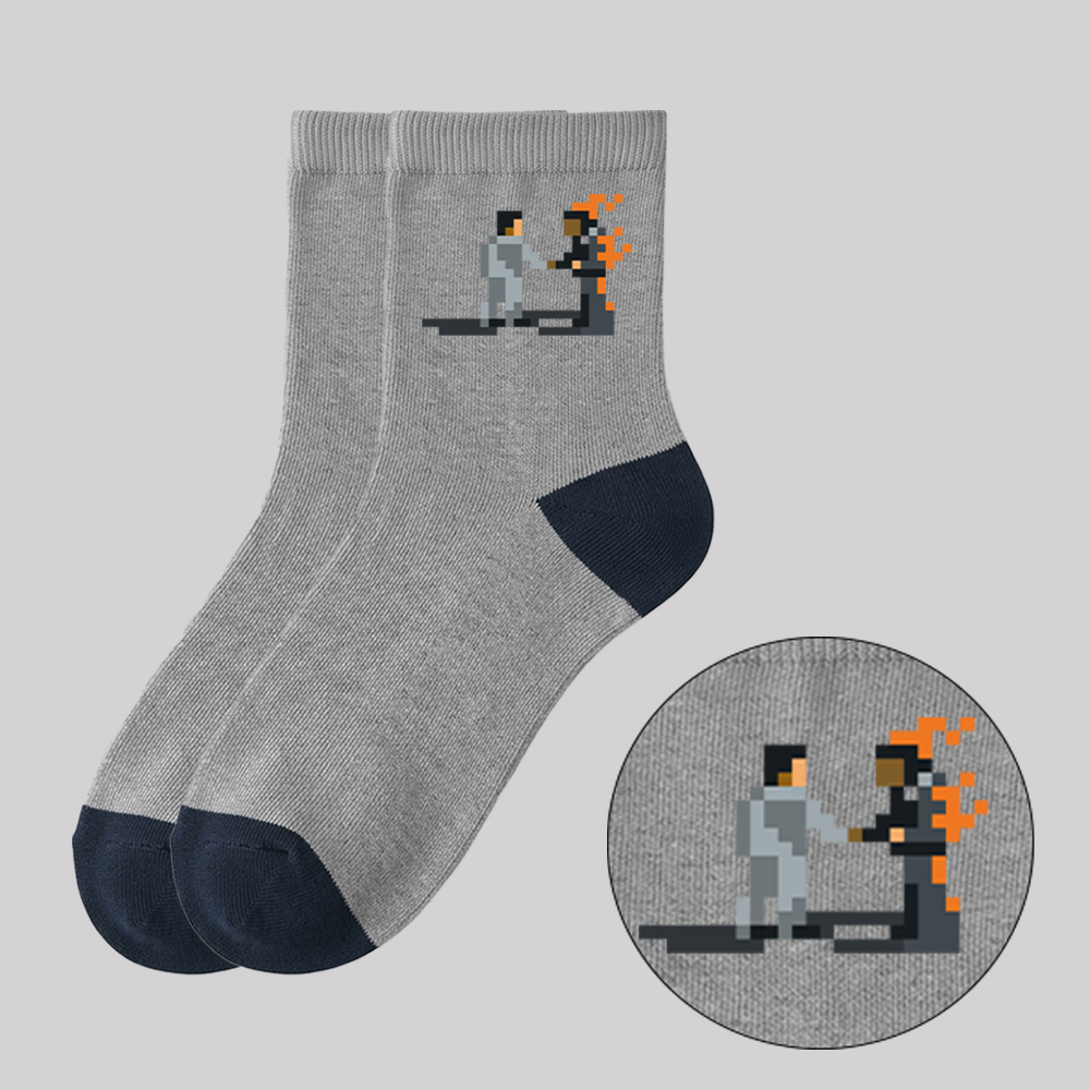 Wish You Were Here Geek Cotton Daily Socks