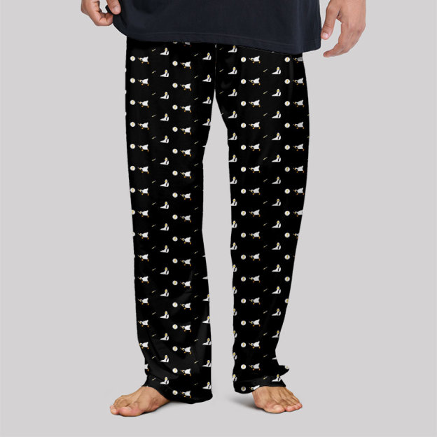 Peace Was Never An Option Goose Black Geek Loungewear Pants