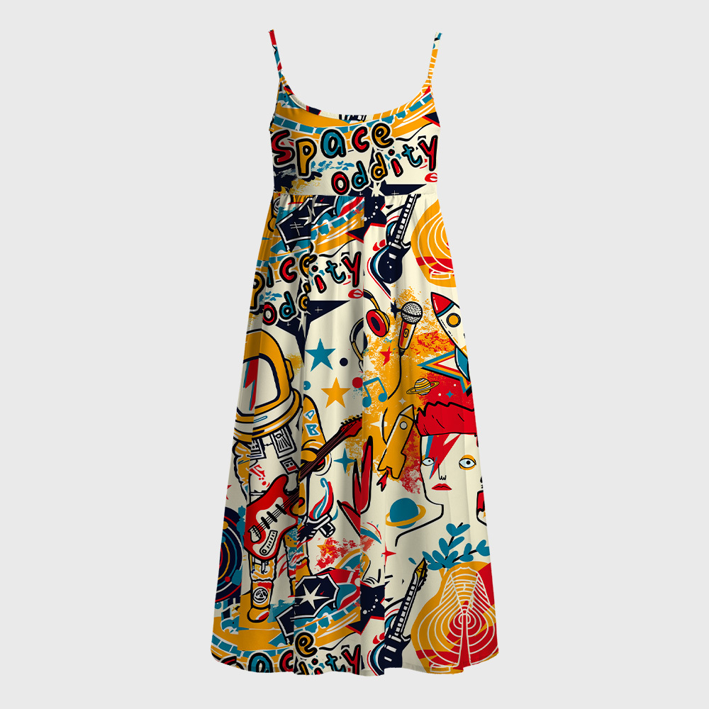 Space Oddity Geek A-Line Cami Dress