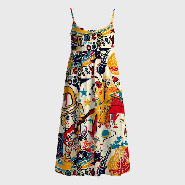 Space Oddity Geek A-Line Cami Dress