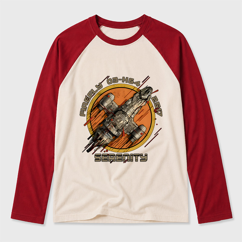 Firefly Junker Geek Retro Raglan Long-Sleeve Tee