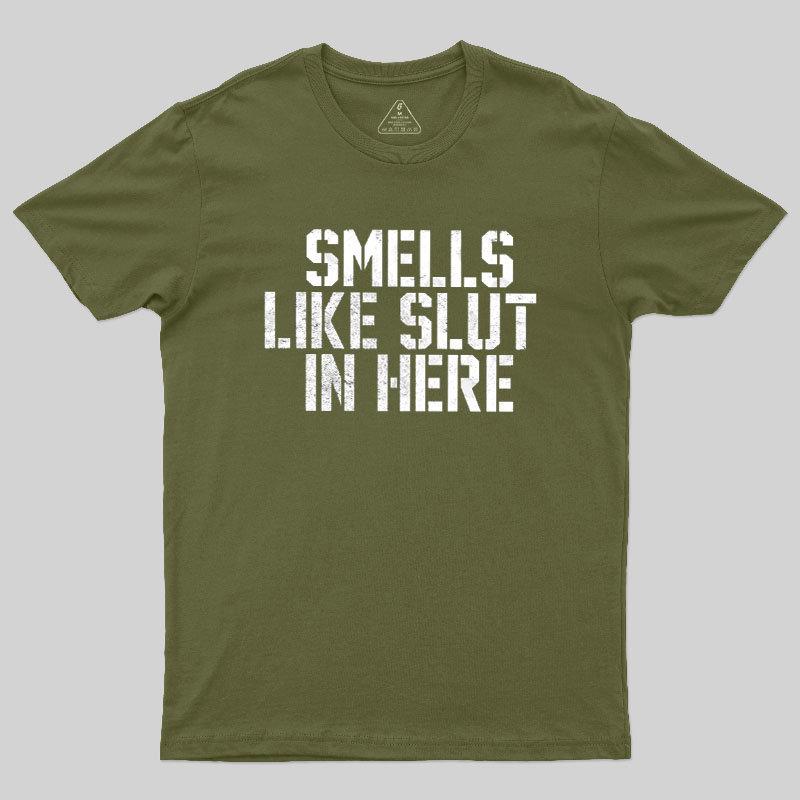 Offensive Smells Like Slut In Here Geek T-Shirt